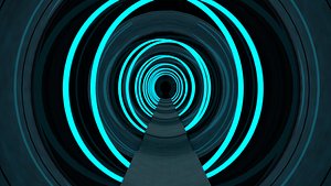 3D Sci Fi Tunnel model