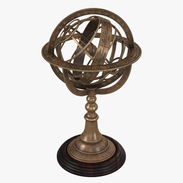 3d armillary sphere model