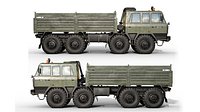 8x8 Heavy-Duty Military Truck