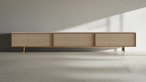 3D Woven Long Tv Unit