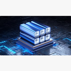 Battery technology chip model battery chipset 3D model