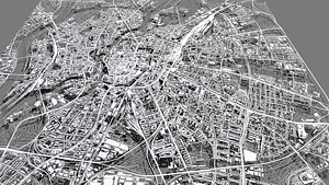 Cityscape Wroclaw Poland 3D model