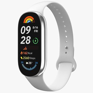 3D Xiaomi Smart Band 9 White model