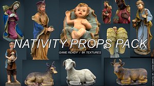 Christmas Nativity Scene Props
