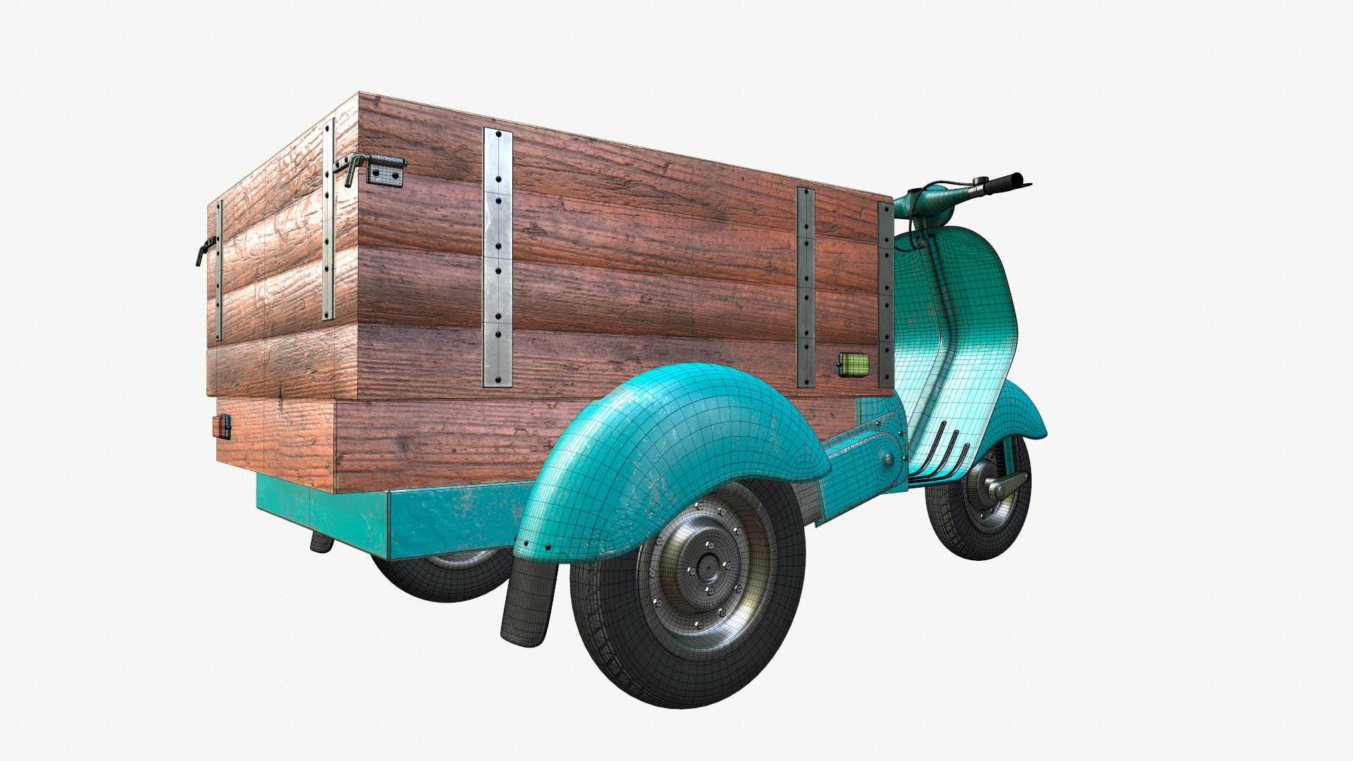 Cargo Scooter Vyatka 3D Model TurboSquid 2082849