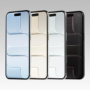 3D Apple iPhone Air 2025 In All Official Colors and Dimensions 3D model model