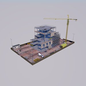construction site 3D model