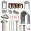 greco roman architecture elements 3D