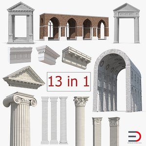 Greco Roman Architecture Elements Collection