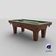Billiards Table Set 01 3D model