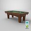 Billiards Table Set 01 3D model
