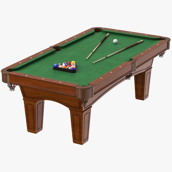 Billiards Table Set 01 3D model