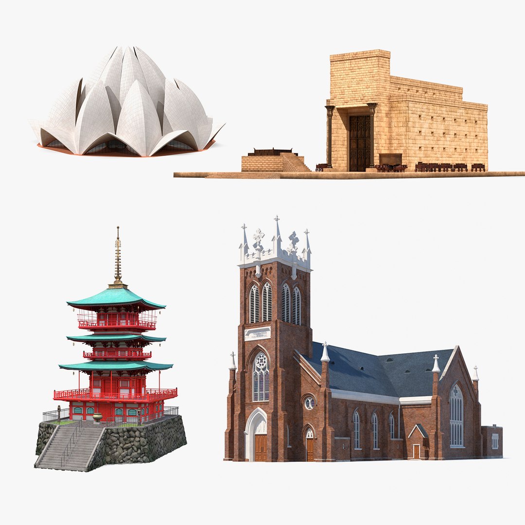 Religious Buildings Collection 2 3D model preview