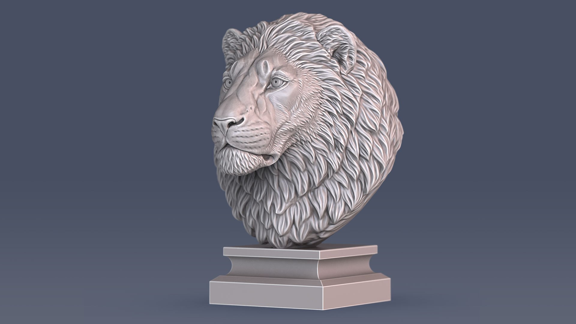 Lion Head Statue  Animal Sculpture STL model https://p.turbosquid.com/ts-thumb/a2/AVMjFr/OQ/lionheadbustsculpture3dstl07/jpg/1713212552/1920x1080/fit_q87/5e3b6cfdc20bad1798d6bca5f62636605f043c5c/lionheadbustsculpture3dstl07.jpg