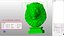 Lion Head Statue  Animal Sculpture STL