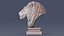 Lion Head Statue  Animal Sculpture STL
