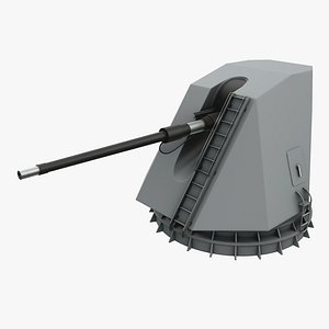 3D Otobreda 127-64 Naval Gun