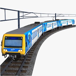 alstom xtrapolis 100 - australian electric passenger train - metro melbourne 3D