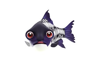 gaint carp fish toon 3D model
