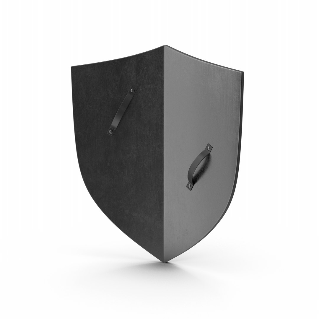Black Metal Shield 3D Model - TurboSquid 2050310
