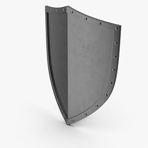 Black Metal Shield 3D model