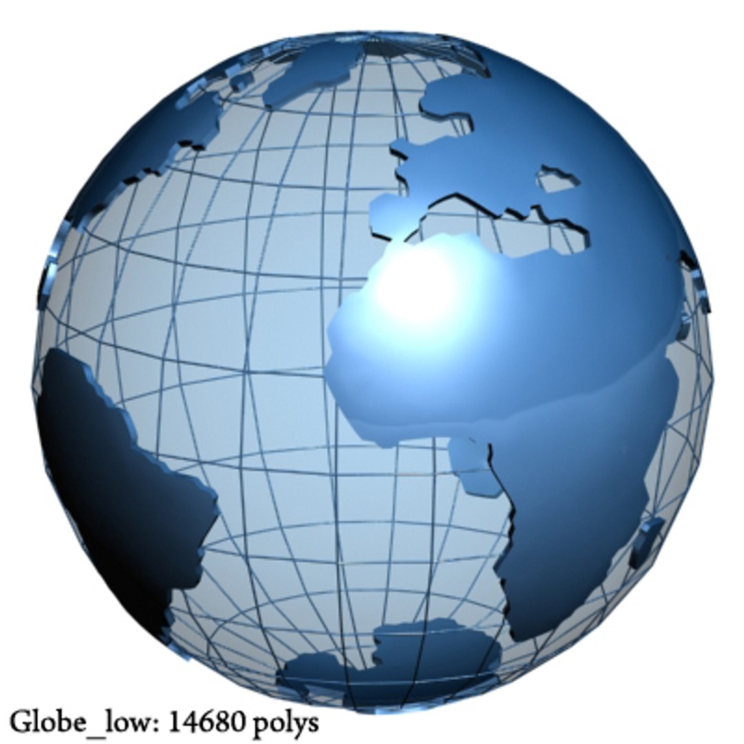 3ds Globe Render Low