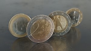 3D euro money model