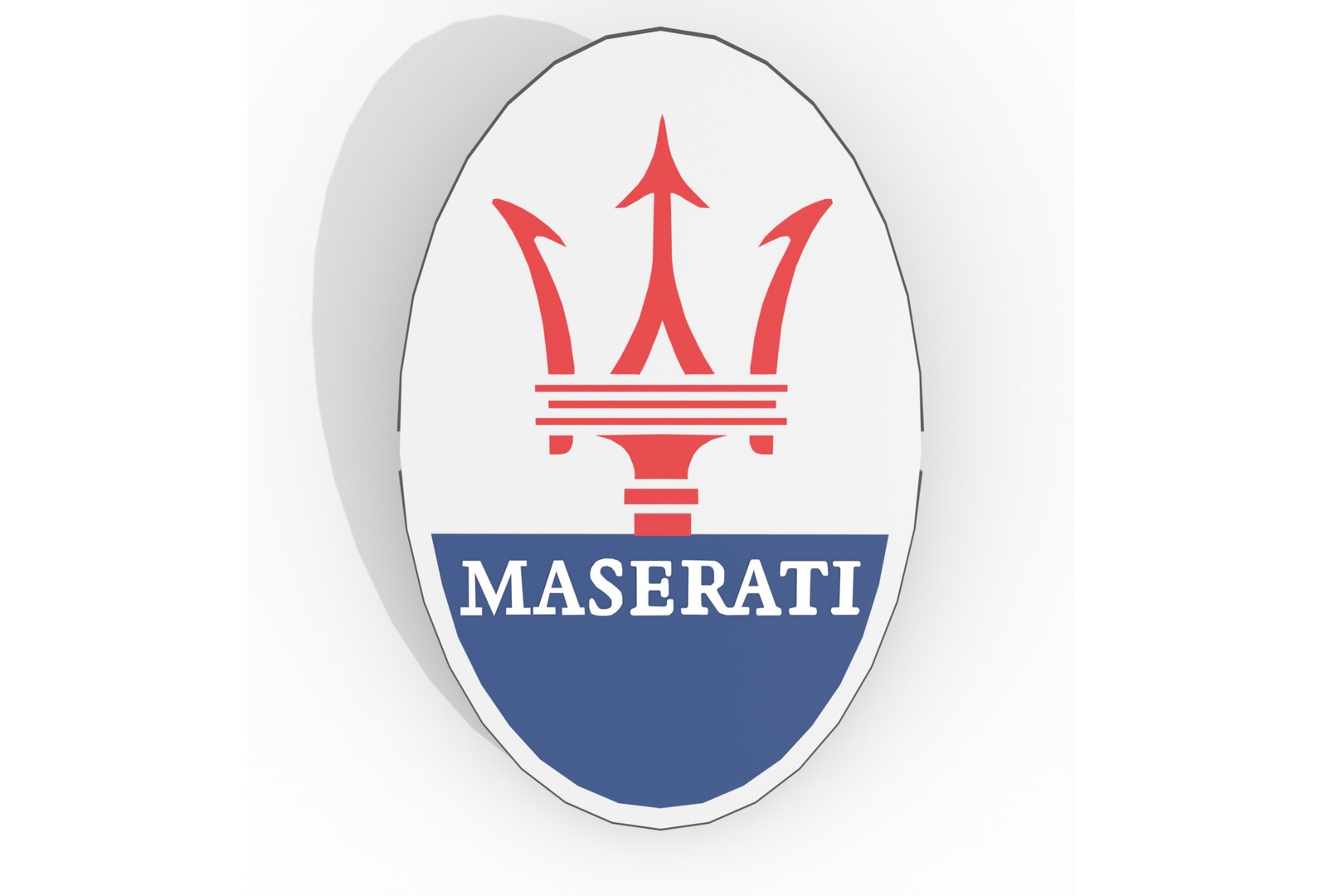 Emblem Maserati 3D model - TurboSquid 2054589