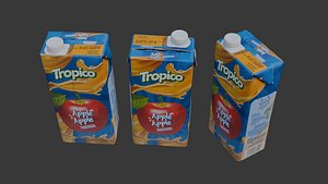 3D Apple Juice Carto model