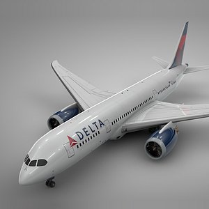 3D boeing 787 dreamliner delta