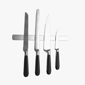 kitchen knives 3d model