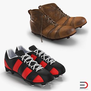 3d model football boots