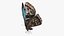 3D Animated Morpho Peleides Butterfly Flies Rigged model