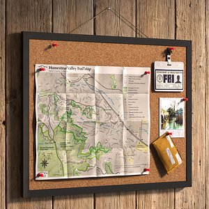 Detective Cork Board Game Ready
