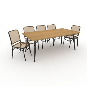 3D Dining Set 7 model
