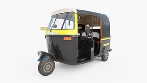 3D rickshaw bajaj auto model