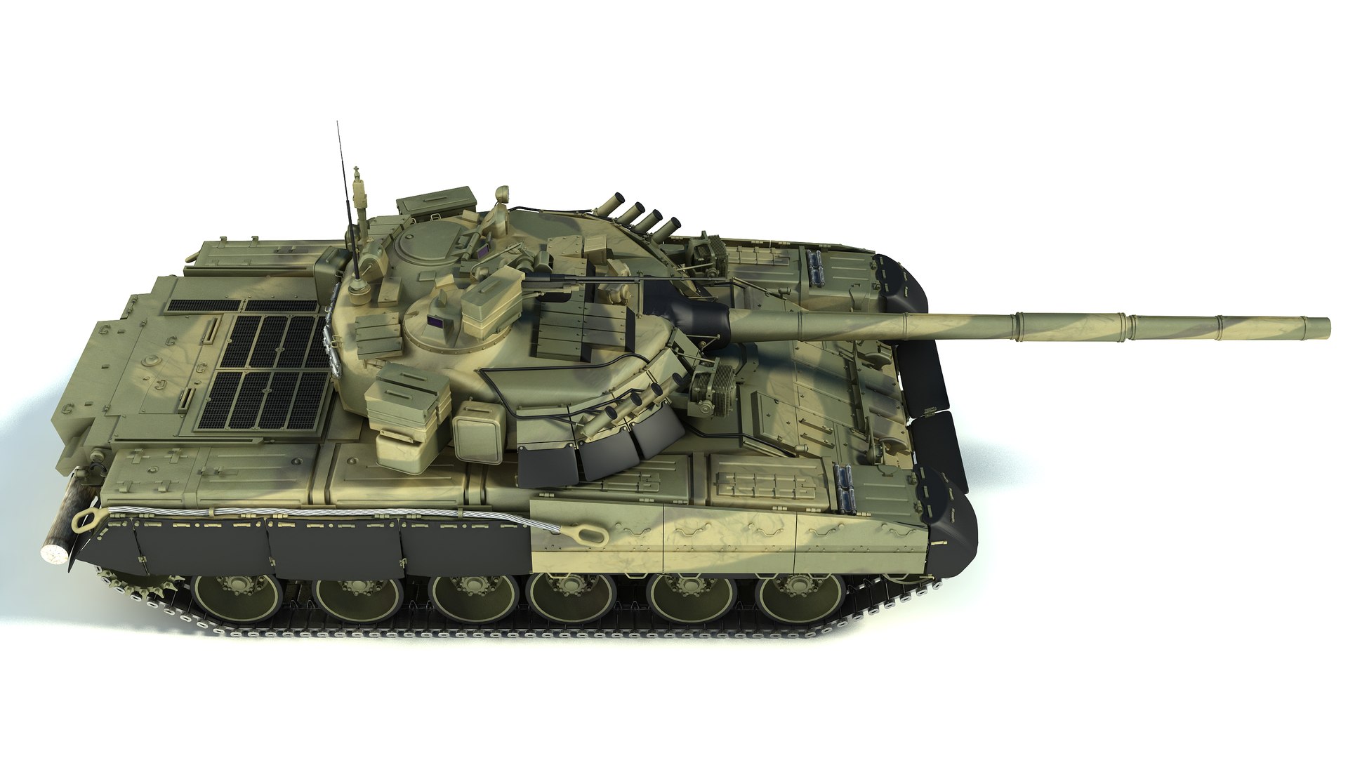 T-80ud Main Battle Tank 3d Max