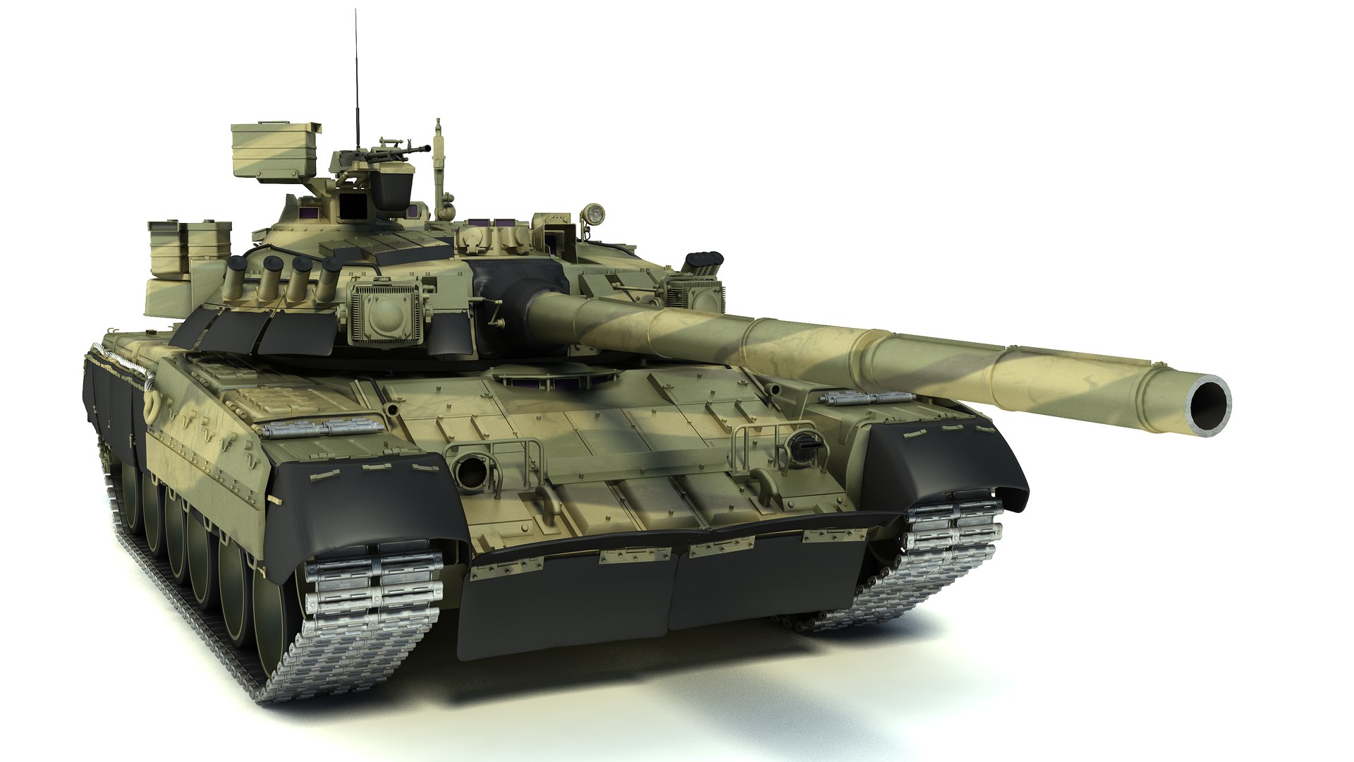 T-80ud Main Battle Tank 3d Max