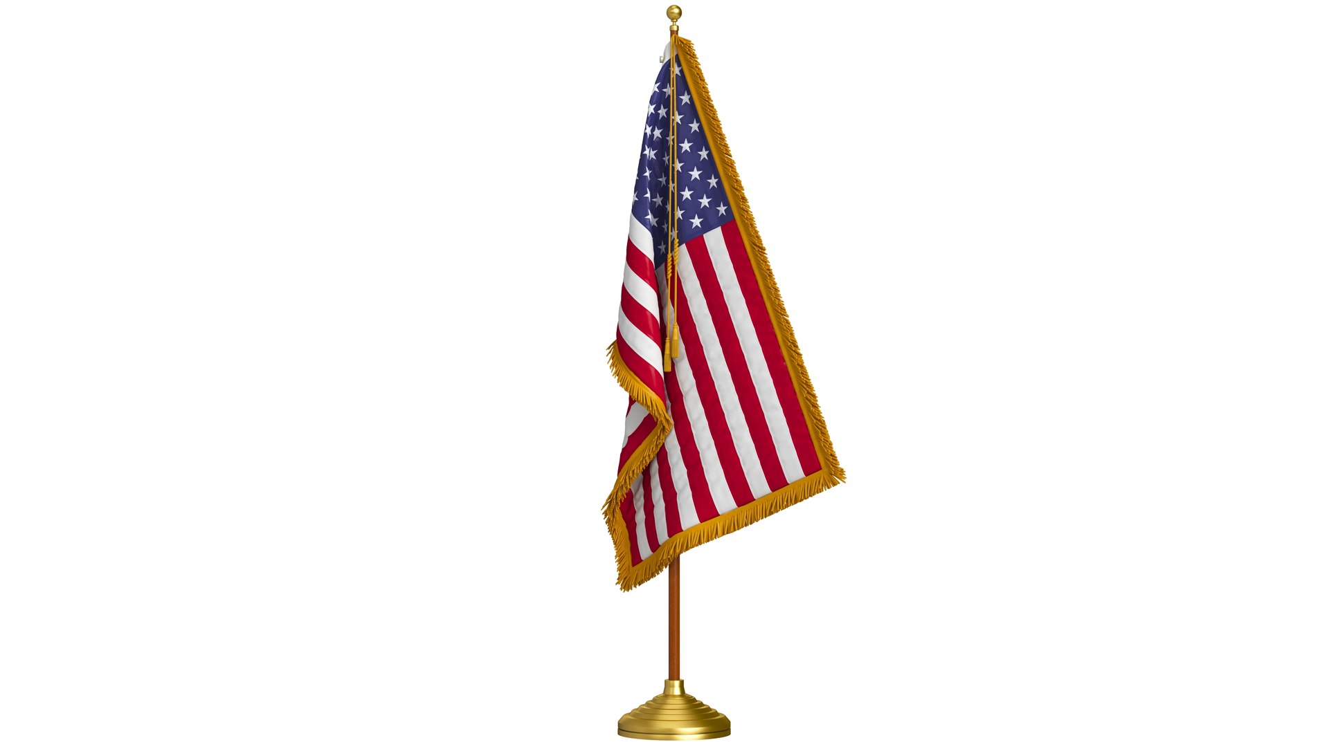 USA Flag Indoor Model - TurboSquid 2135930