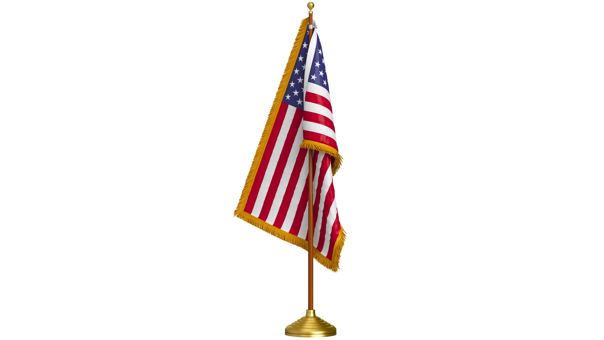 USA Flag Indoor Model - TurboSquid 2135930