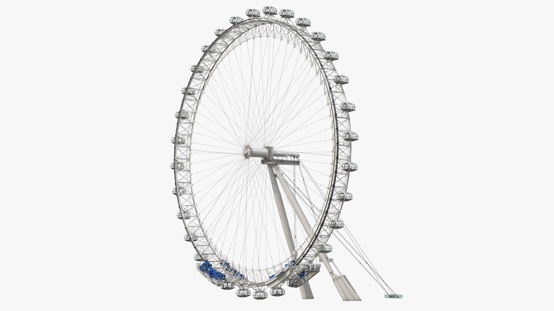 Cantilevered Observation Wheel 3D model preview