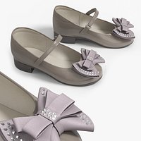 Girls Mary Jane Shoes Taupe