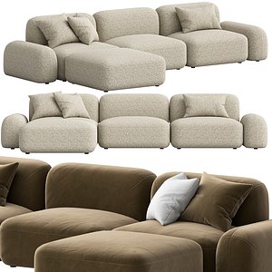 3D Coco Republic Willow Modular Sofa