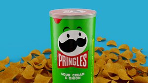 Pringles Sour Cream and Onion 2.0 3D model