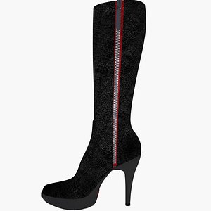 3d model womens shoes leather