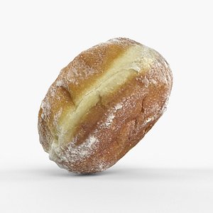 Photorealistic 3D scan of jelly donut or German Jam Doughnut 3D model