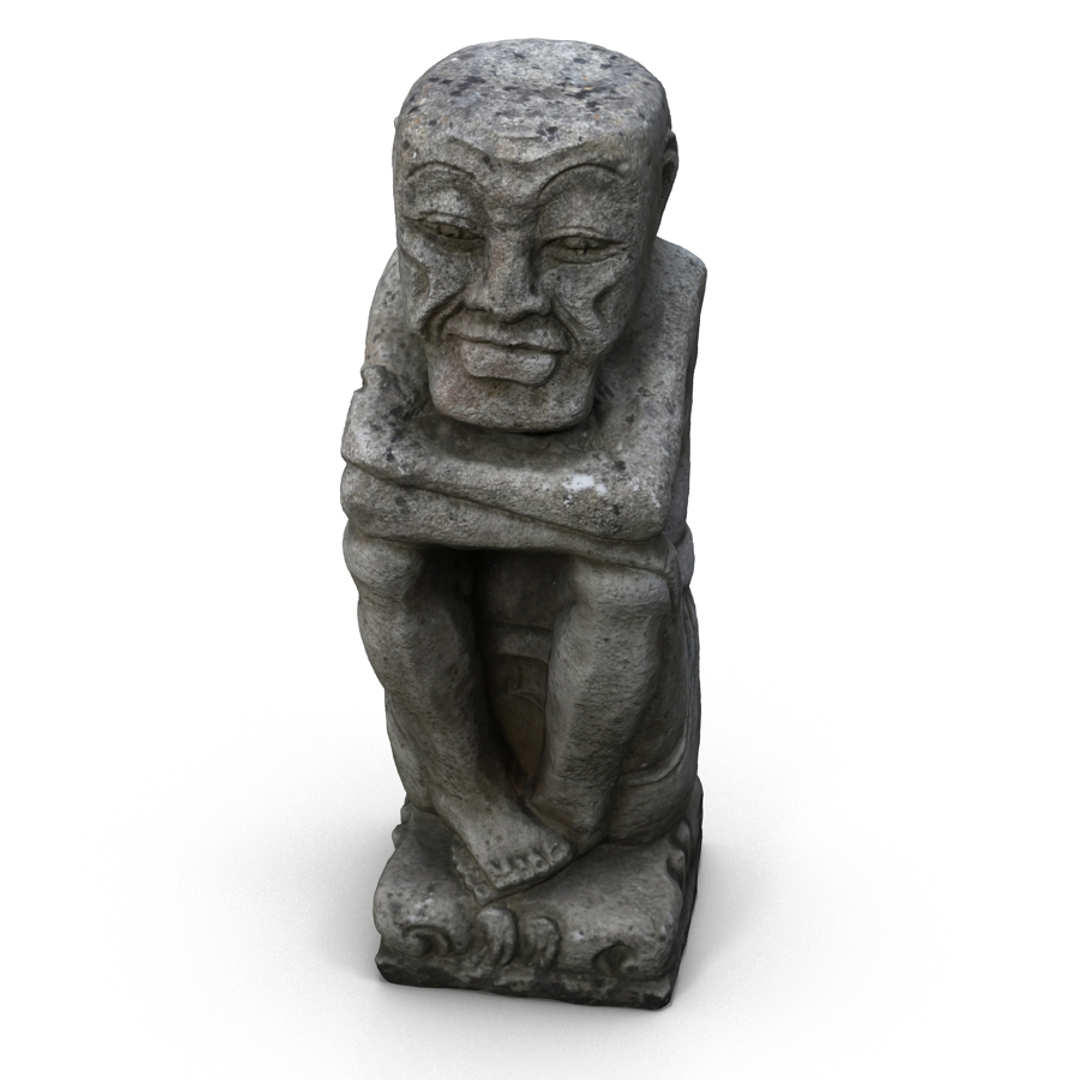 3d model stone statue