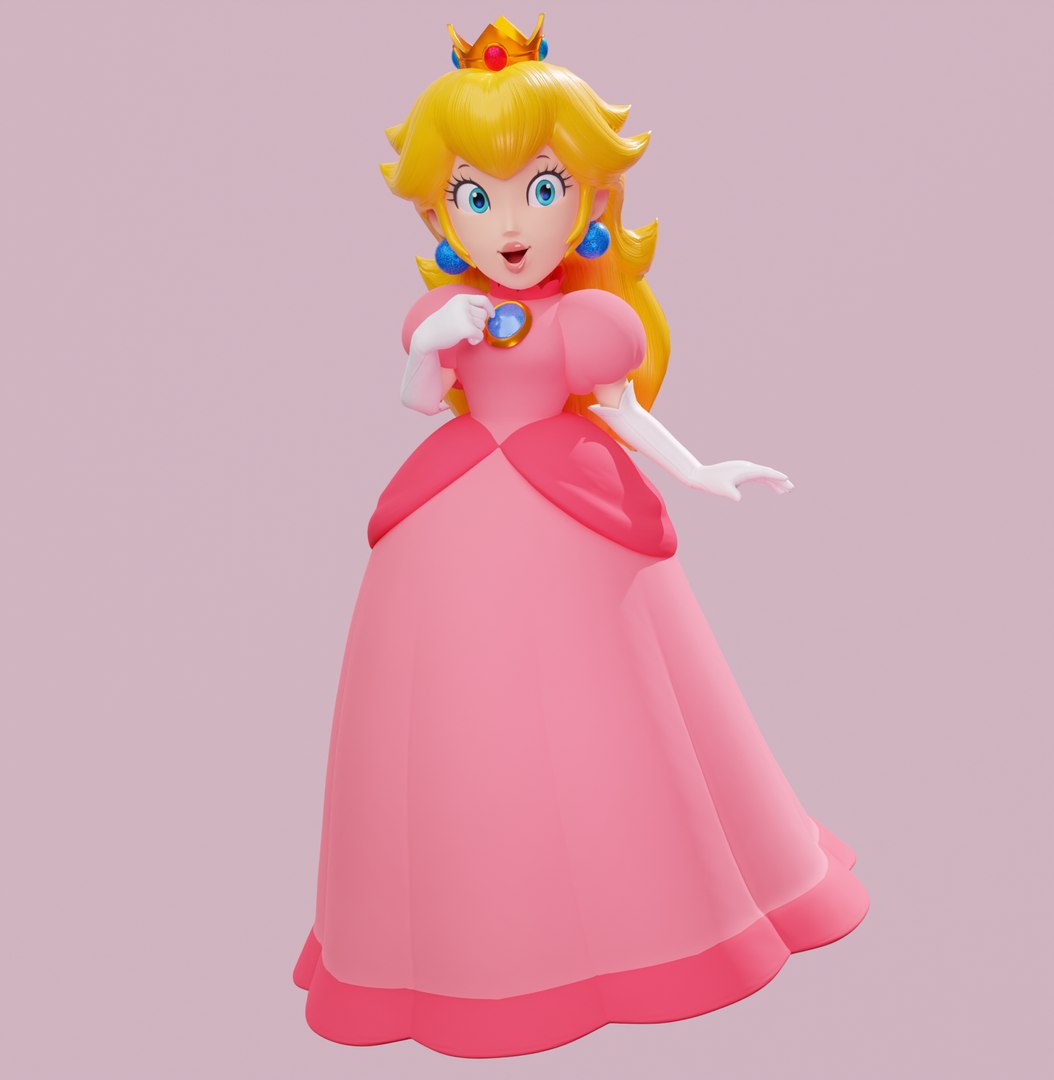 Princess Peach Edited Render Model 3D model - TurboSquid 2064990