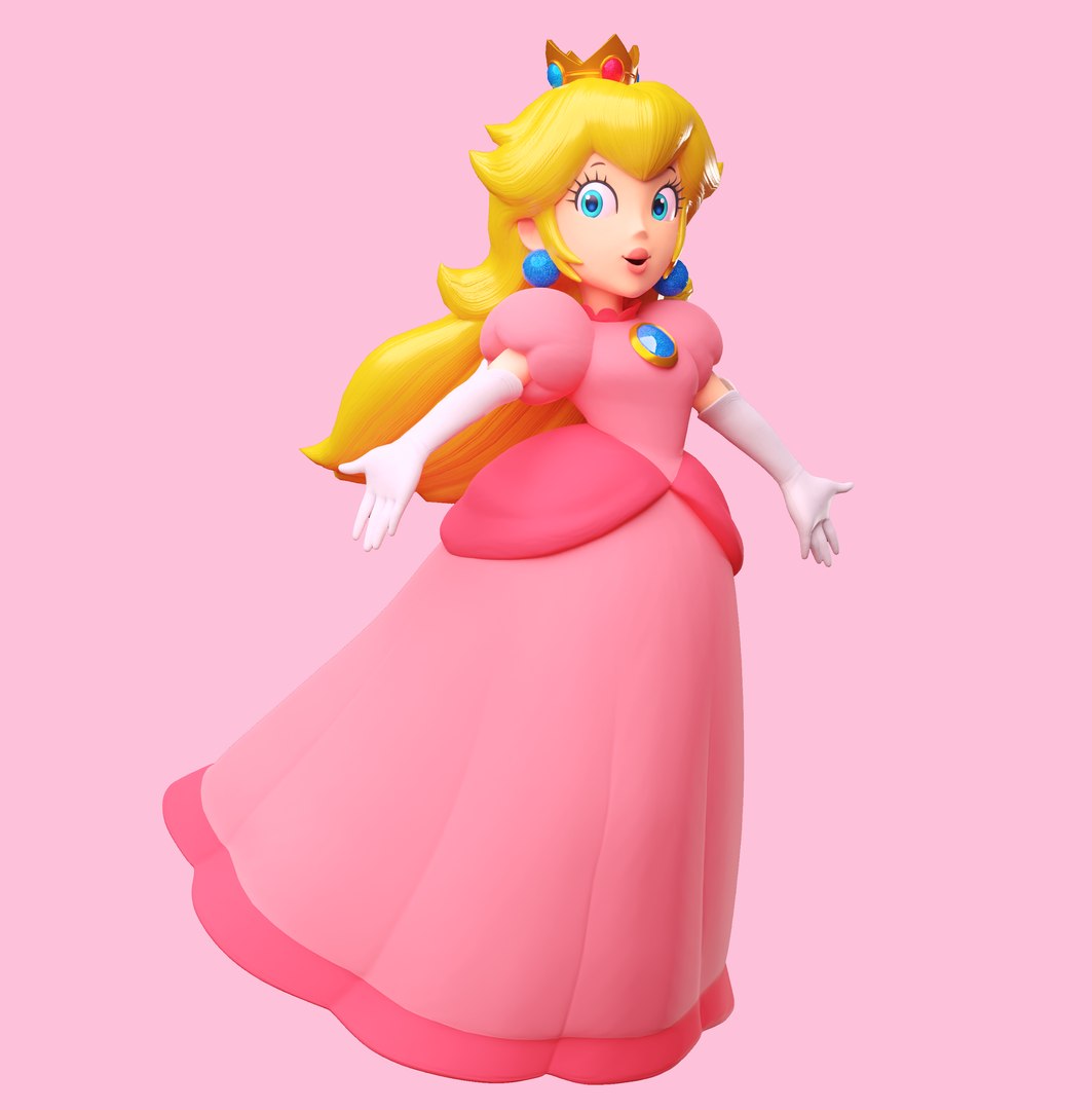 Princess Peach Edited Render Model 3D model - TurboSquid 2064990