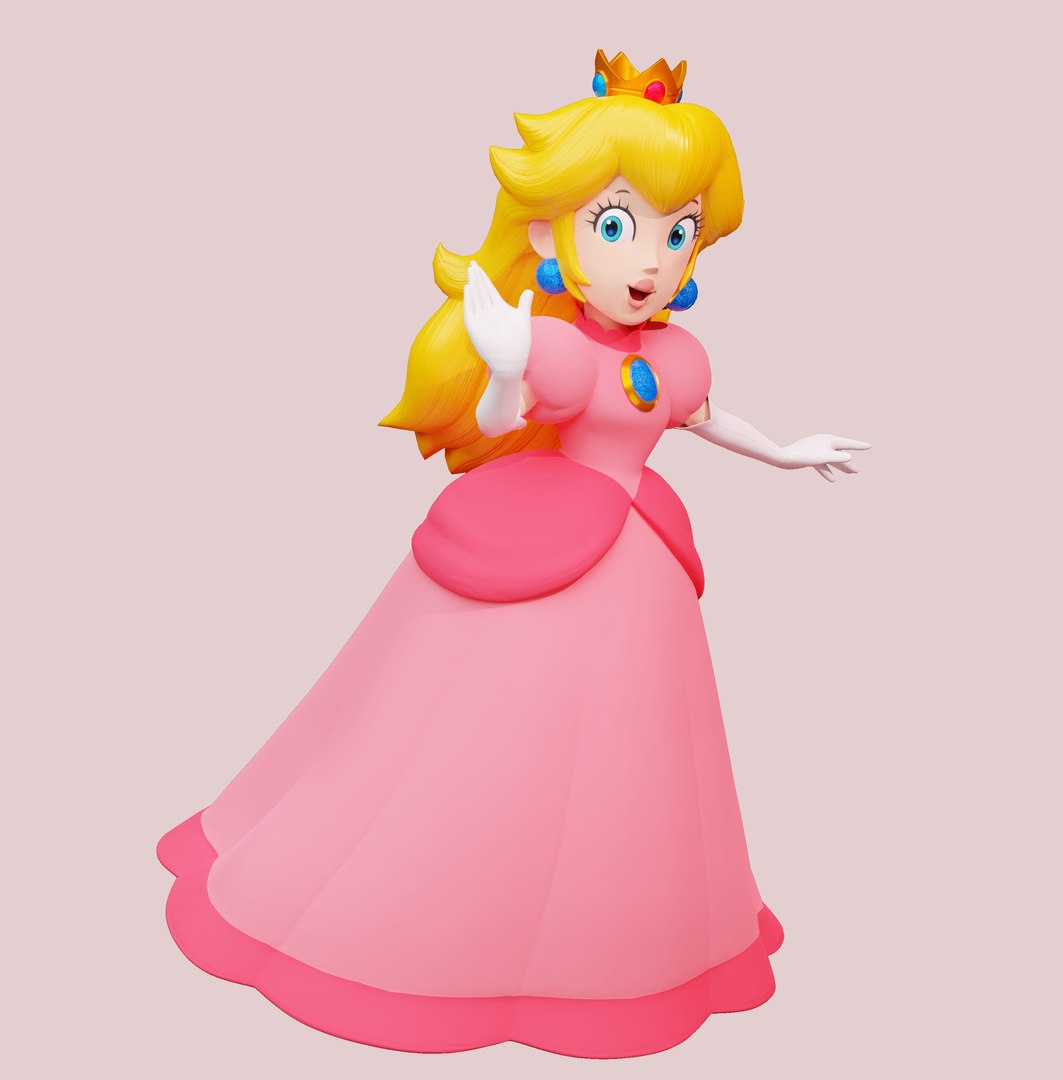 Princess Peach Edited Render Model 3D model - TurboSquid 2064990